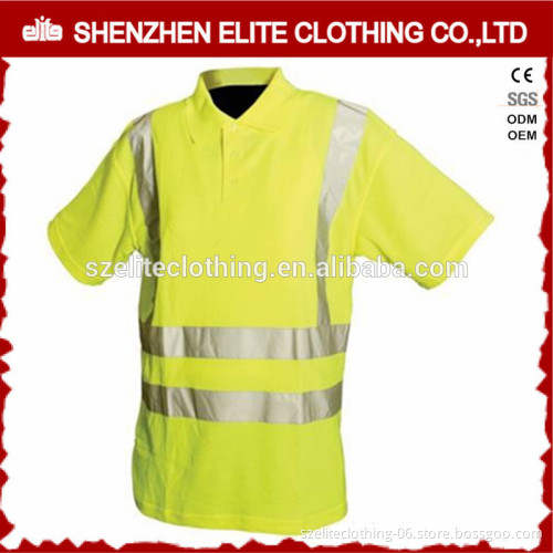 Wholesale Cheap Reflective Men Cotton Work Polo Shirts